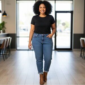 Denizen from Levi's Jeans Womens 6 W28 Blue Denim Boyfriend Stretch Zip Fly